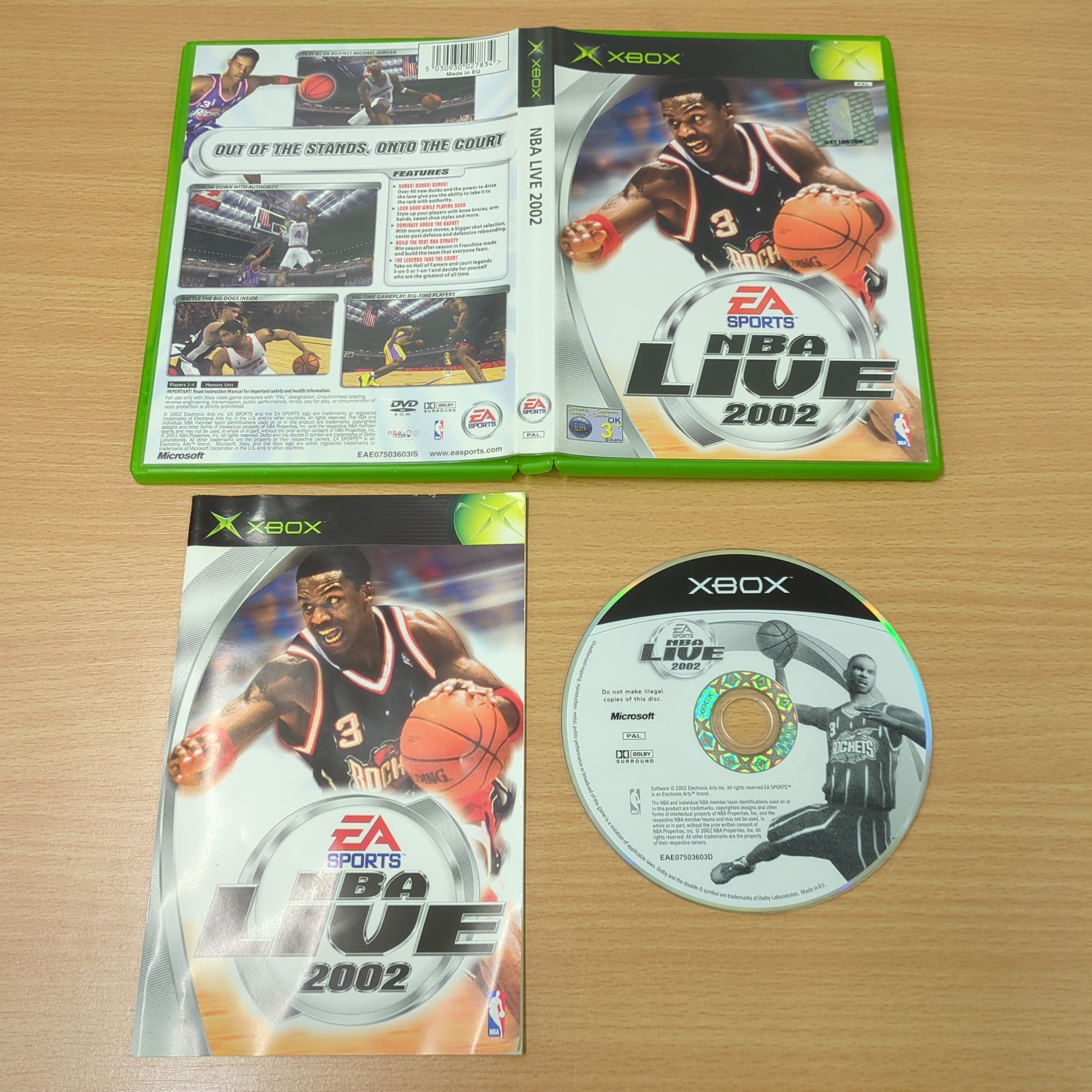 NBA Live 2002 original Xbox game NBA Live 2002 original Xbox game